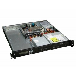 1U Unit ATX Case, 19 Rackmount Server Case for Mini-ITX | Kraftig stål, svart