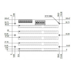 6 ISA backplane WIN XP, DOS, WINDOWS 2000 PC solutions IeI backplane BP-6S-RS-R40