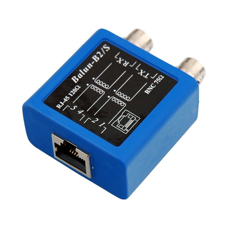 E1/T1 balun for impedance conversion from 75ohm to 120ohm