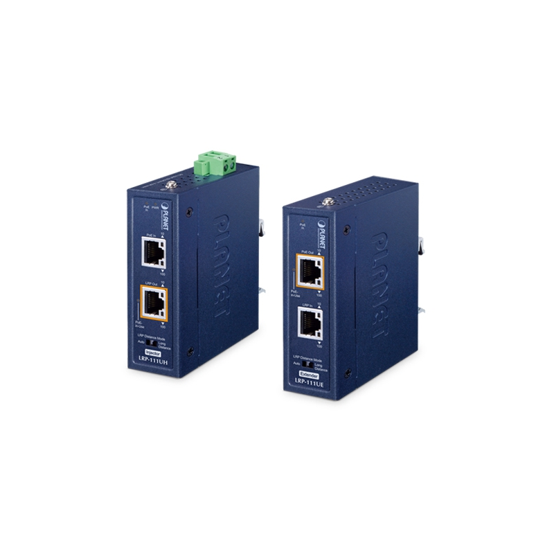 VDSL-KIT er Ethernet over STP/UTP RJ45-kabel, maks. 800m med PoE-gjennomføring. Sett med TX og RX