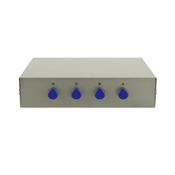 4-porters RJ45 manuell bryter 1 til 4 eller 4:1