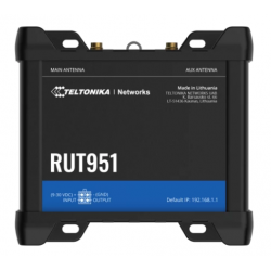 4G/LTE-ruter med Wi-Fi og 3 x LAN og 1 x WAN-porter. For 2 SIM-kort. 9–36 VDC