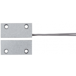 Magnetisk dørkontakt, Reed. Kontakt lukket når enheter er i nærheten av hverandre.