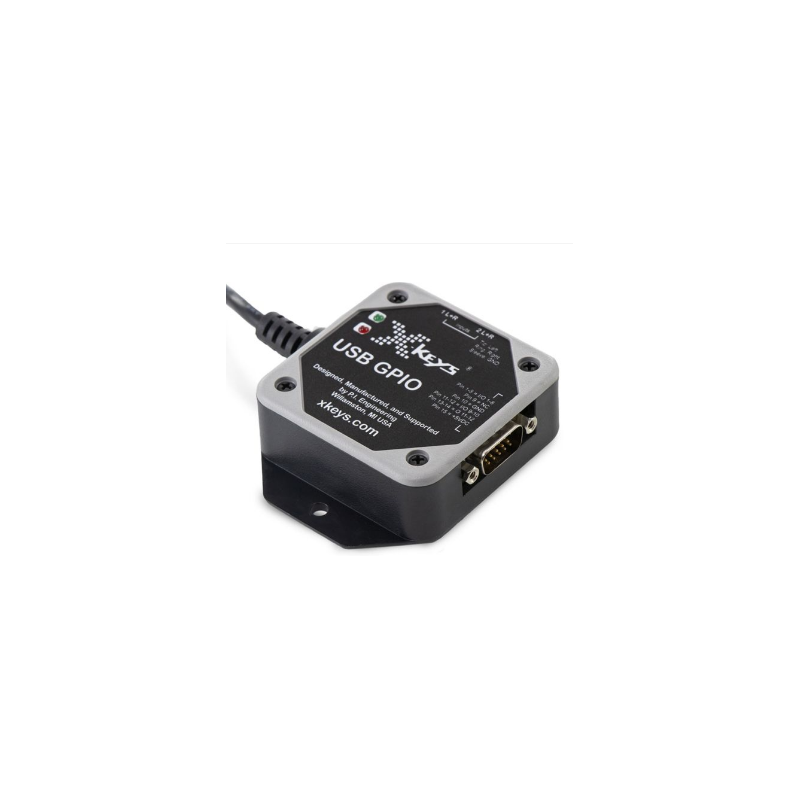 Programmable USB GIPO with 10 digital I/O ports. HID keyboard. Internal macro