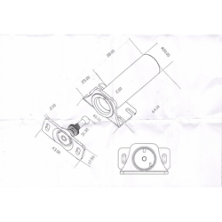 Electronic lock for cabinets and doors - Holding force of 150kg at 24VDC