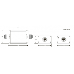 RJ45 Surge Protector - lightning protection, IP67, PoE, Gigabit