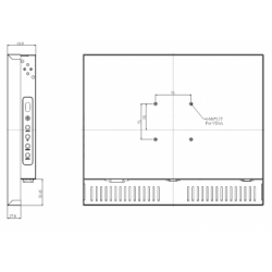 17" Hight Nits 1000, Sunlight, Panel mount, Openframe, Marine USE, Opticalbonding