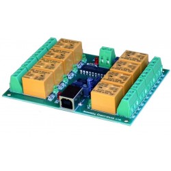 8 x relay via USB with Command line