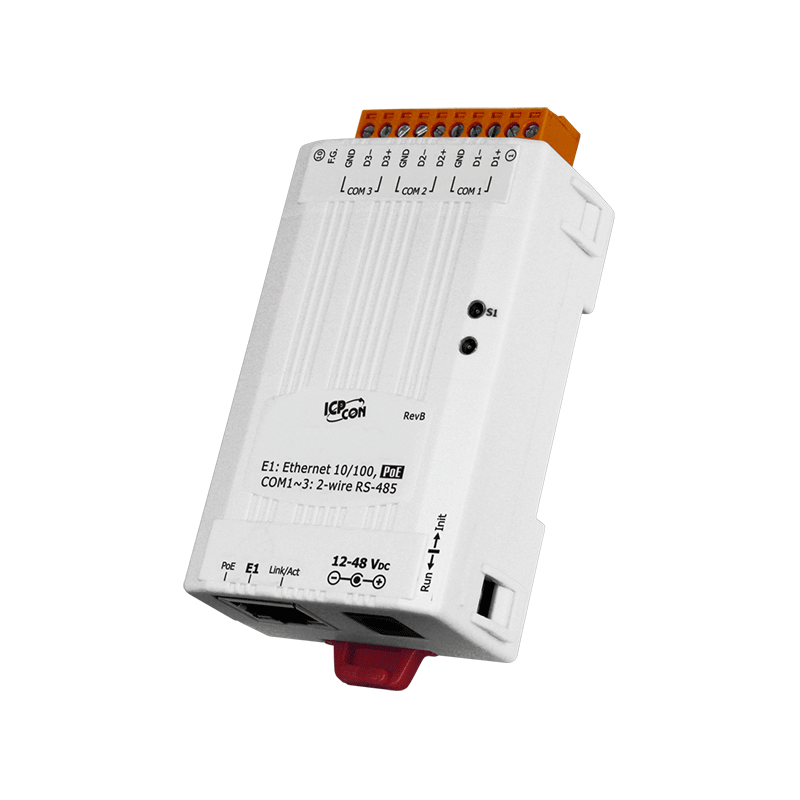 2 x RS232 splitter and converter to RS485/422, Raw data, Modbus RTU/ASCII, 2 Master to Slave