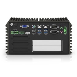 Robust, innebygd vifteløs PC med mulighet for dobbelt PCIe-utvidelse og Intel Core i9/i7/i5-prosessor