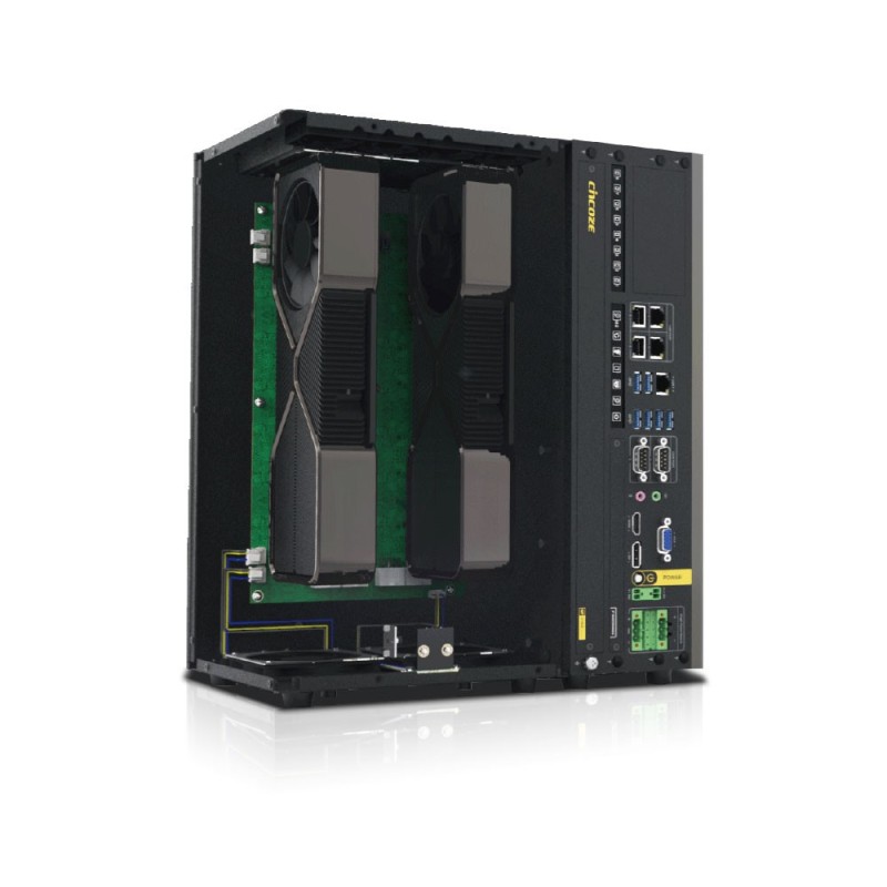 Innebygd PC – Industriell GPU-datamaskin med dobbel GPU-utvidelse i full lengde