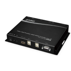 HDMI 4K60 KVM transmitter over IP with PoE, USB for Keyboard, mouse and touch