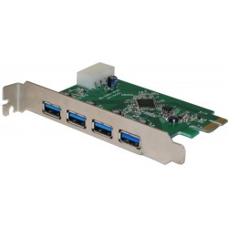 PCIE card with 4 USB 3.0 ports