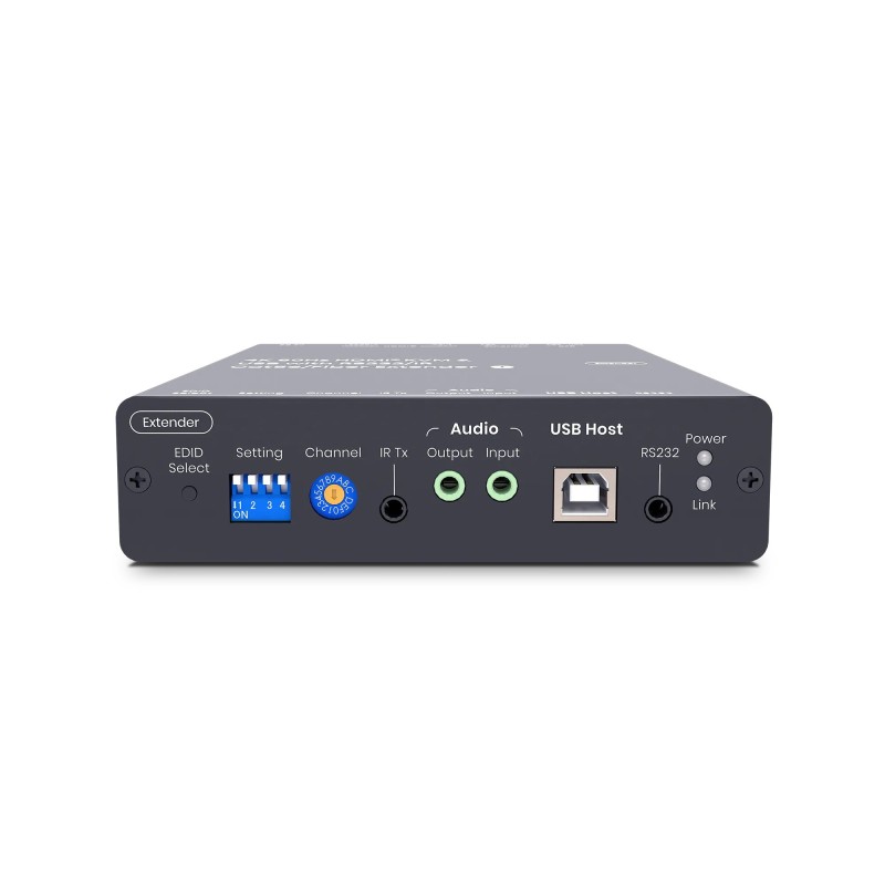 HDMI-forlenger 4K60Hz KVM og USB/lyd/RS232/IR-forlenger - 100 m CAT6 / 60 km fiber