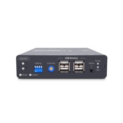 HDMI-forlenger 4K60Hz KVM og USB/lyd/RS232/IR-forlenger - 100 m CAT6 / 60 km fiber