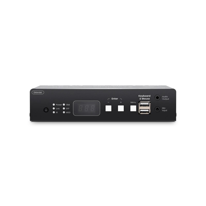 4K60 HDMI KVM over IP-forlenger 100 m / 60 km med USB, RS232 og lyd