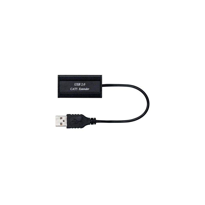 USB 2.0 CAT5e-forlenger med 4-porters hub (50 m / 90 m)