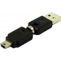 USB A to Mini USB with 3D Angle Joint