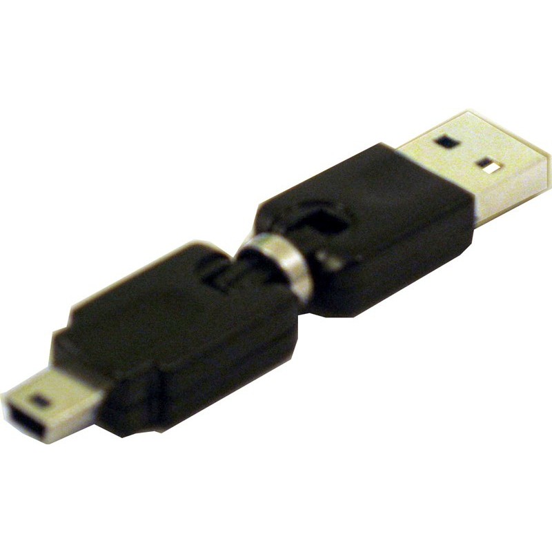 USB A to Mini USB with 3D Angle Joint