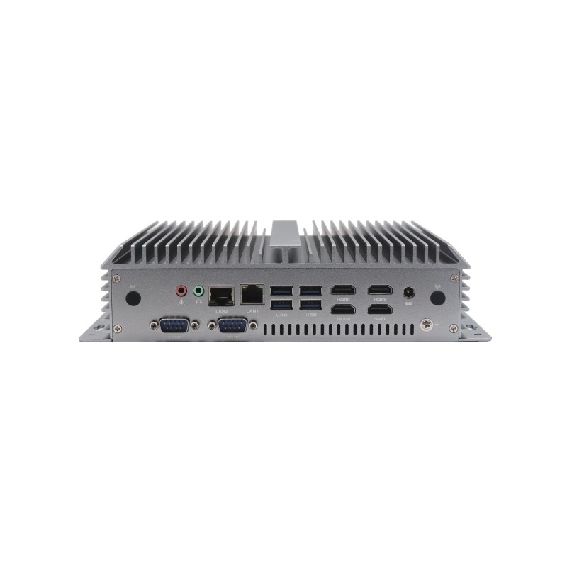 Industrial Fanless PC i7 Alder Lake, Dual LAN, 4×HDMI, 6x Serial port, 8x USB