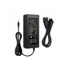 24V 3A strømforsyning, EU-kabel, 2,1x5,5 mm kontakt