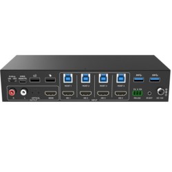 4-Port HDMI KVM Switch 4K@60Hz, USB 3.1, EDID Support