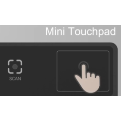 IP65 vanntett industritastatur med mini-berøringsplate, 8 MP UVC-kamera og RFID-alternativ