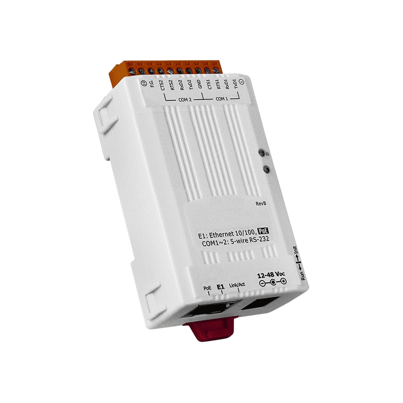 RS-232 seriell portomformer med PoE- og Modbus-støtte