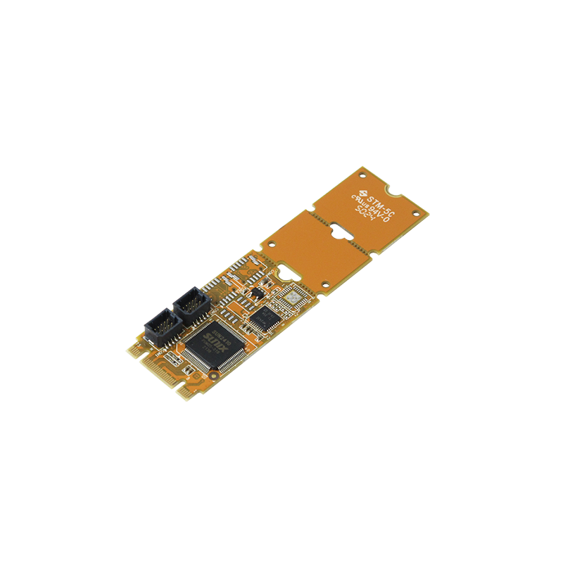2-porters RS-232 PCIe seriekort, M.2, PCI-Express, type 2242/2260/2280