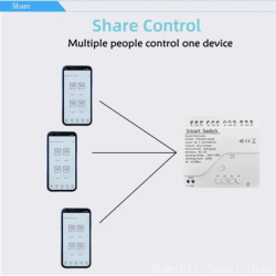 4G LTE Smart Relébryter med Tuya App-kontroll, RF 433Mhz