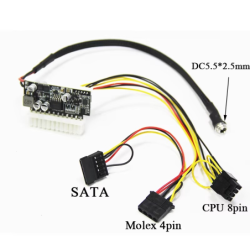 PICO power supply 200W ATX PSU P4 input 16~24Vdc fanless