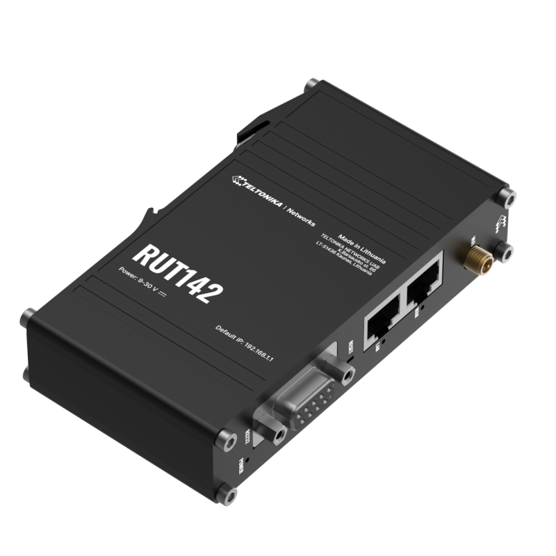 Industriell RS232-ruter med Wi-Fi 4 og 2x Ethernet