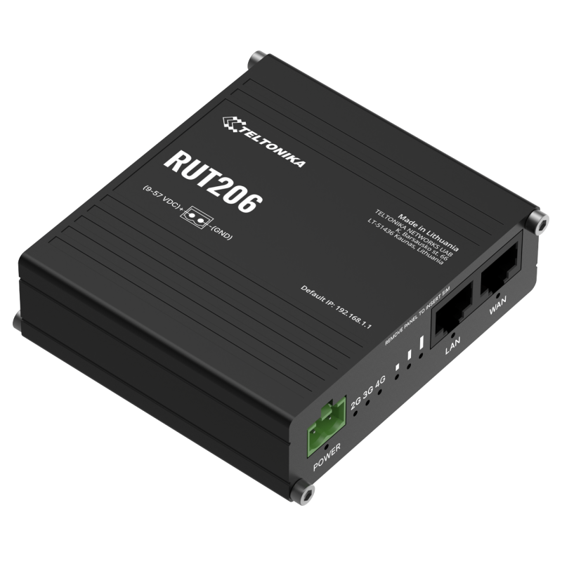 Industriell 4G LTE-ruter med RS232, RS485 og PoE