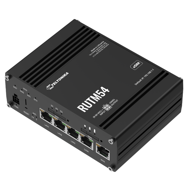 5G industriell ruter med Wi-Fi 5 og 5x Gigabit LAN