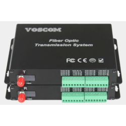 4 channels of 2-Way Digital I/O over Single Mode or Multi Mode Fiber Cable