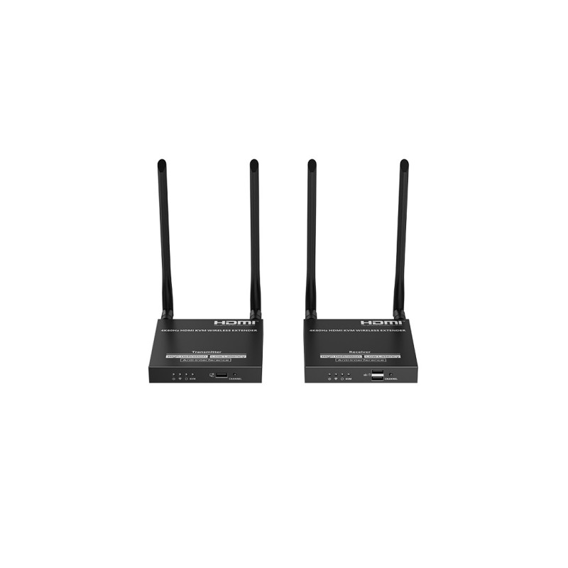 Trådløs 4K HDMI-forlenger 50 m, HDMI-loopout, opptil 4 enheter