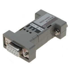 Galvanisk isolator RS232 DB9 hann/hunn - 2500VAC, 115 kbit/s, 12VDC