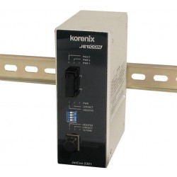 Korenix JETCON 2301-M - Media converter RJ45 to 100Mbit Multi Mode Fiber, SC - DANBIT