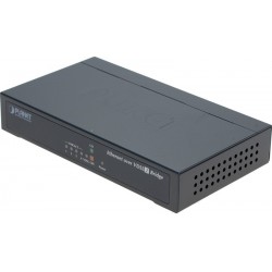 Ethernet over 2-tråds tilkobling med VDSL. 10 / 100Mbit. 4 port switch. Opp til 1,4 km.