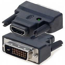 HDMI til DVI omformerstik. Tilslut DVI udstyr til HDMI portenforHDM...