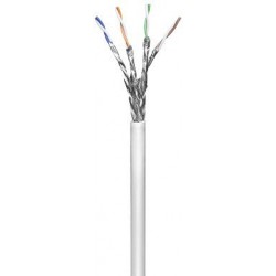 Cat 6, network cable with rigid conductor, STP. Sold by the meter