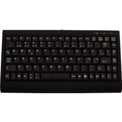 Black USB - PS/2 Mini Keyboard, 89 Keys - US Character