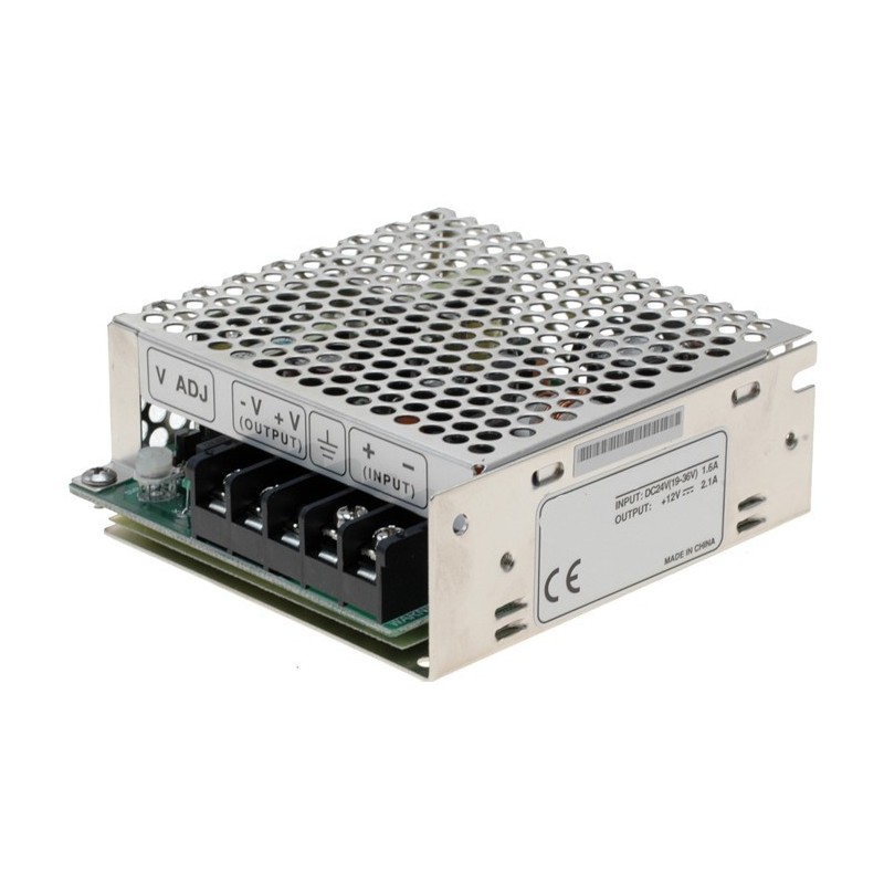 DC/DC-omformer fra 18–36 VDC til 24 VDC, 26 watt