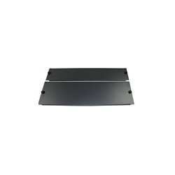 1U Blind plate 19\" rack, blackforAccessories