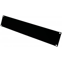 2U blind plate, black 19\" rackforFront Cover