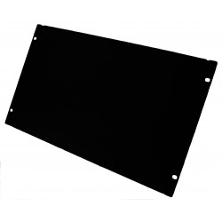 6U Blind plate 19\" rack, blackforFront Cover