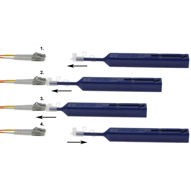 Fibrepluggskjøler for LC-plugg - Renser fiberpinner for støv og smuss før bruk