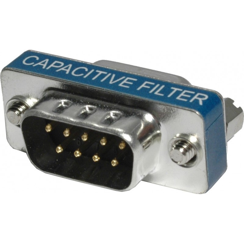 RS232COM SUB-D DB9 EMC, støybeskyttelse av serieporten