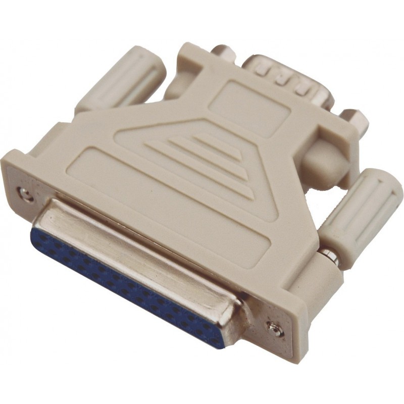 Gender Changer SUB-D DB9 MALE to SUB-D DB25 FEMALE connector RS232