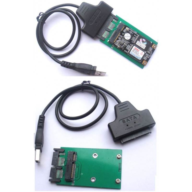Micro SATA to USB adapter - Plug and Play